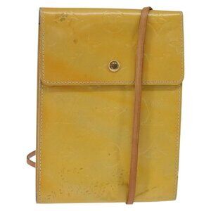 Authentic LOUIS VUITTON Monogram Vernis Kenmare Shoulder Bag Gris M91060 LV